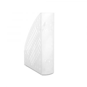 organizacja dokumentów 4 alibiuro.pl Pojemnik na dokumenty ażurowy DONAU polistyren A4 transparentny biały 68