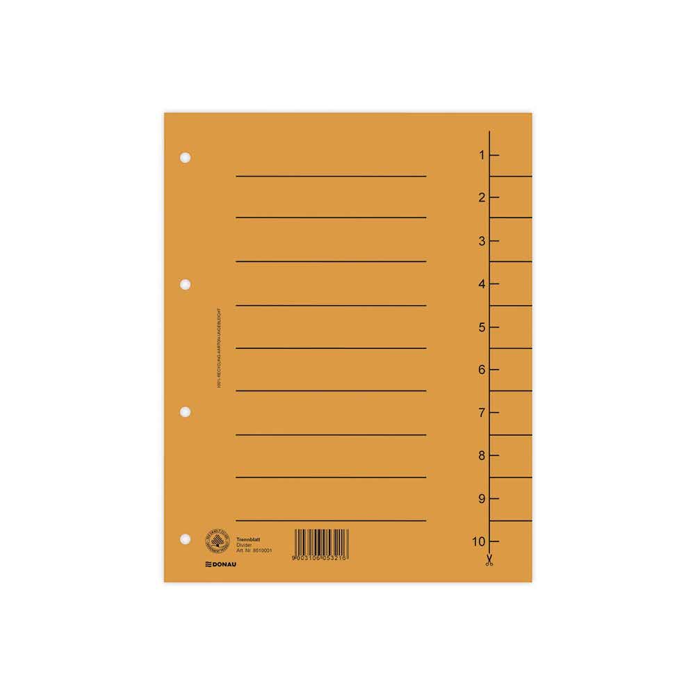 organizacja dokumentów 4 alibiuro.pl Przekładka DONAU karton A4 235x300mm 1 10 1 karta pomarańczowa 63