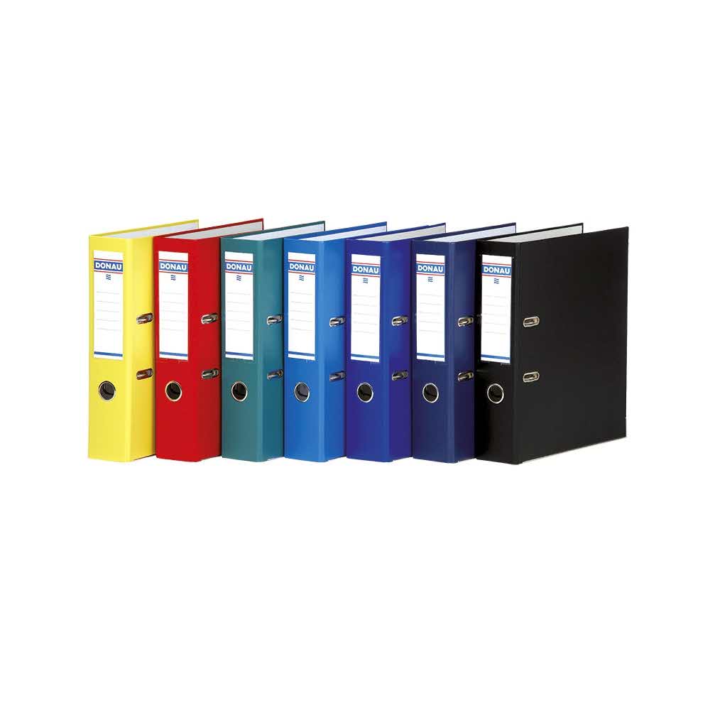 organizacja dokumentów 4 alibiuro.pl Segregator DONAU Master S z szyną PP A4 75mm czarny 51