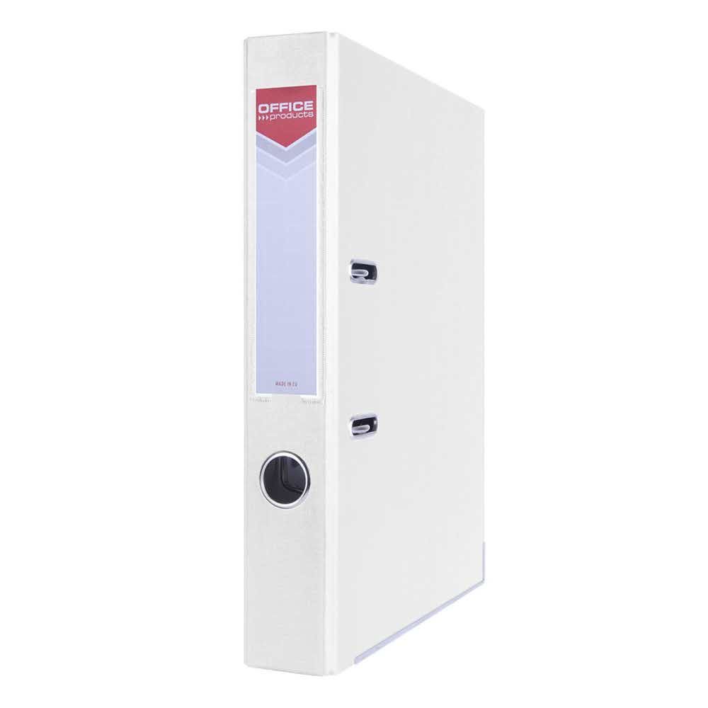 organizacja dokumentów 4 alibiuro.pl Segregator OFFICE PRODUCTS Officer z szyną PP A4 55mm biały 36