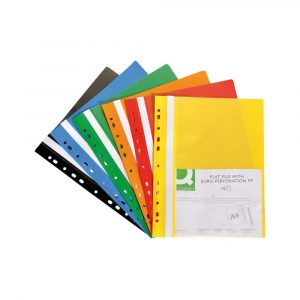 organizacja dokumentów 4 alibiuro.pl Skoroszyt Q CONNECT PP A4 standard 120 170mikr. wpinany czarny 75