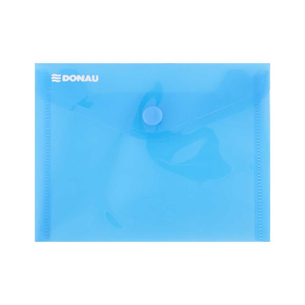organizacja dokumentów 4 alibiuro.pl Teczka kopertowa DONAU zatrzask PP A6 180mikr. niebieska 69