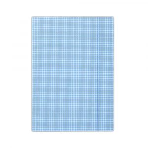 organizacja dokumentów 4 alibiuro.pl Teczka z gumką DONAU karton A4 400gsm 3 skrz. niebieska w kratę 40