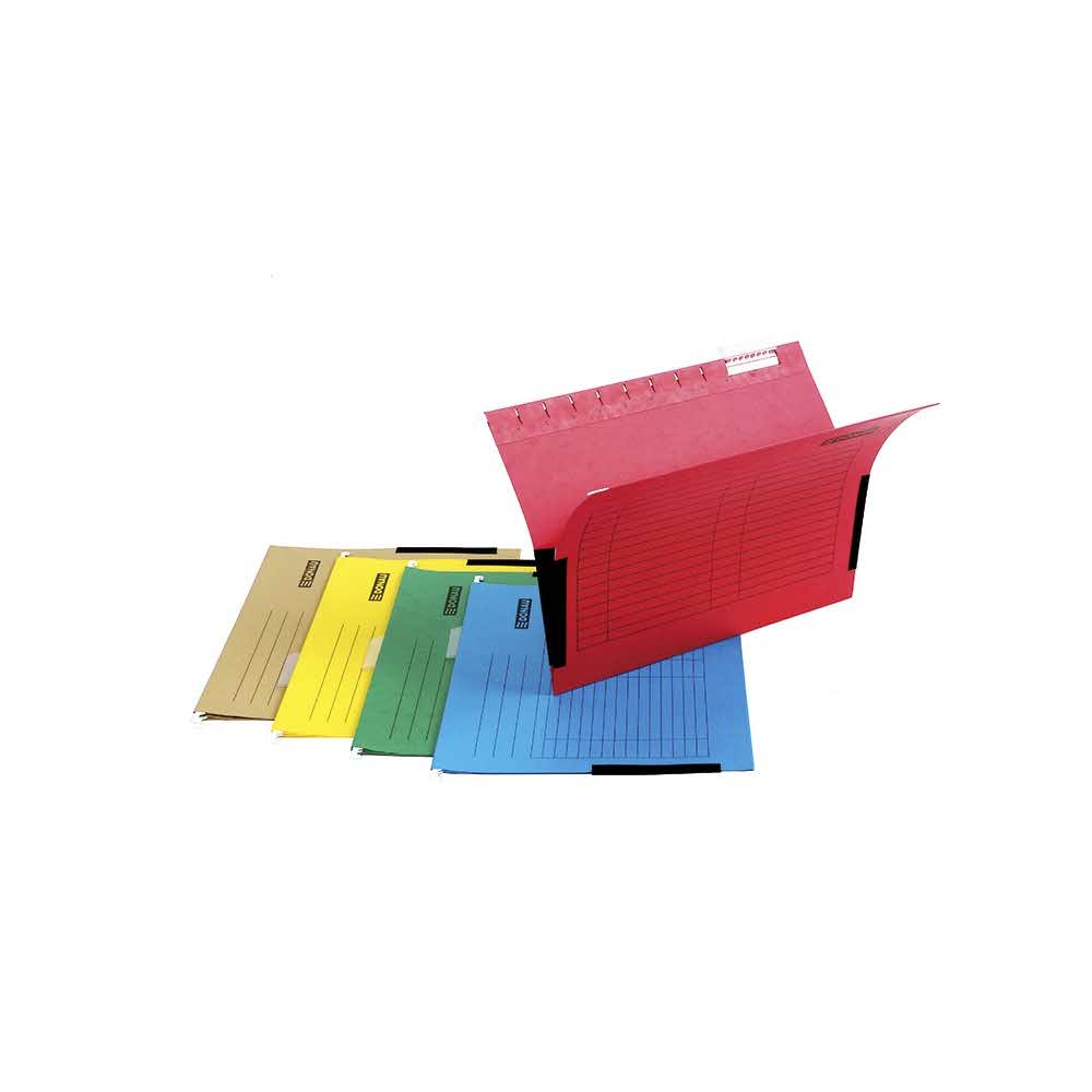 organizacja dokumentów 4 alibiuro.pl Teczka zawieszkowa DONAU z boczkami A4 230gsm czerwona 9