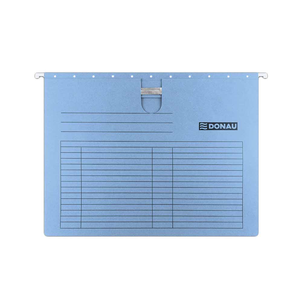 organizacja dokumentów 4 alibiuro.pl Teczka zawieszkowa DONAU z wąsem A4 230gsm niebieska 85