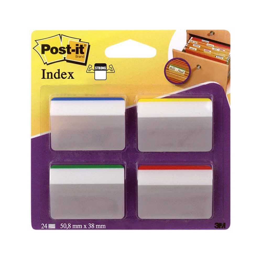 organizacja dokumentów 4 alibiuro.pl Zakładki indeksujące POST IT do archiwizacji 686 A1 PP wygięte 50 8x38mm 4x6 kart. mix kolorów 47