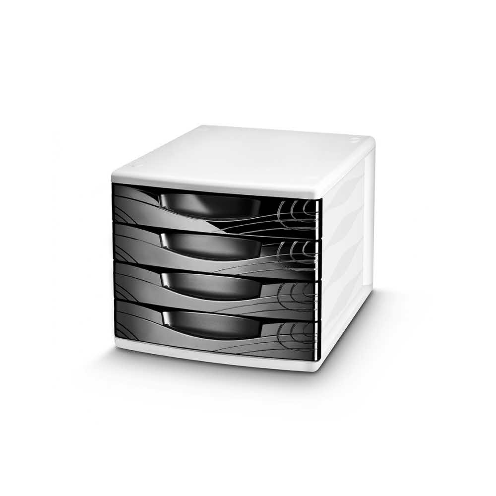 organizer na biurko 4 alibiuro.pl Zestaw 4 szufladek CEP Origins czarny 63