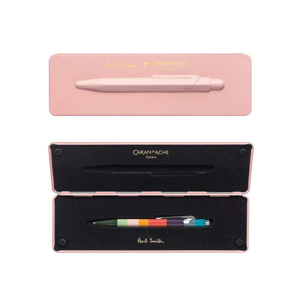 pióra żelowe 4 alibiuro.pl Długopis CARAN D Inch ACHE 849 Paul Smith 3 Rose Pink M w pudełku różowy 86