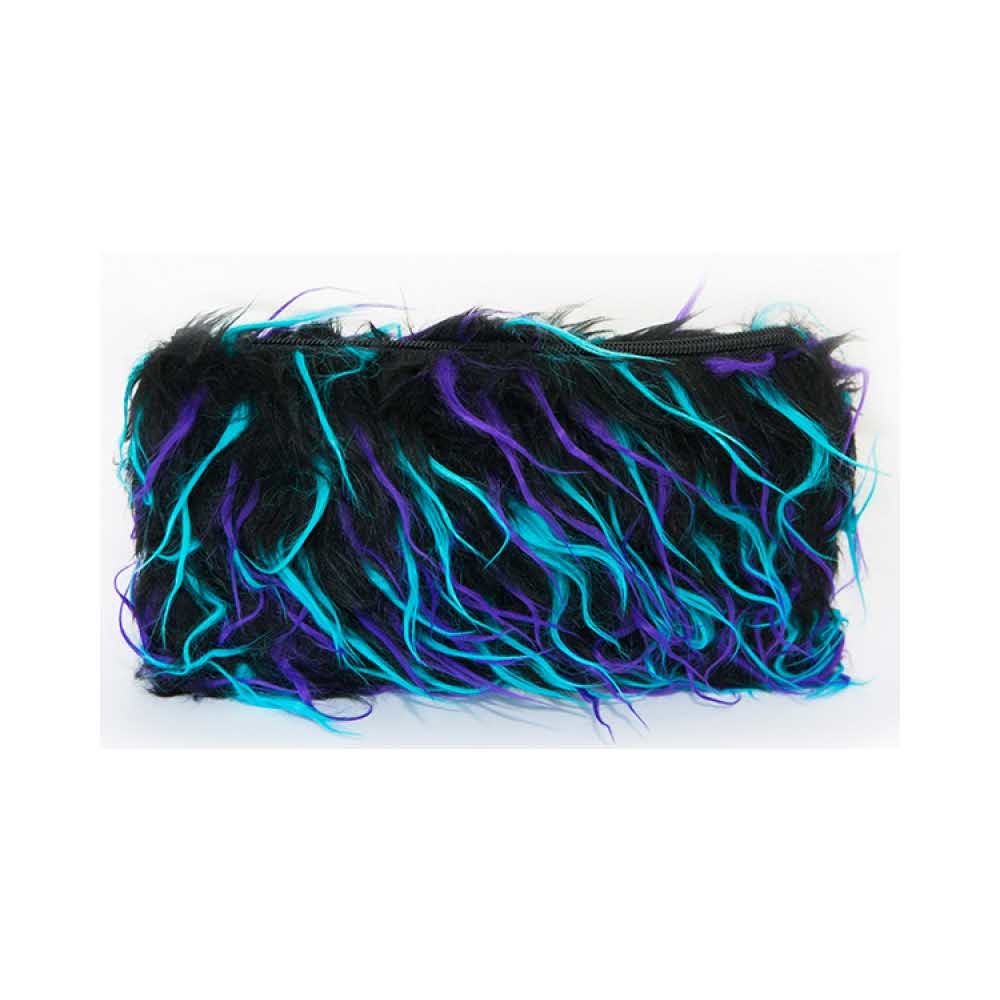 piórnik szkolny 4 alibiuro.pl Piórnik saszetka MEMORIS Fluffy włochata na suwak czarna 4