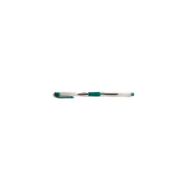 pióro żelowe 1 alibiuro.pl Długopis żelowy 0 3 mm 2603 gumowy uchwyt D.RECT zielony 53
