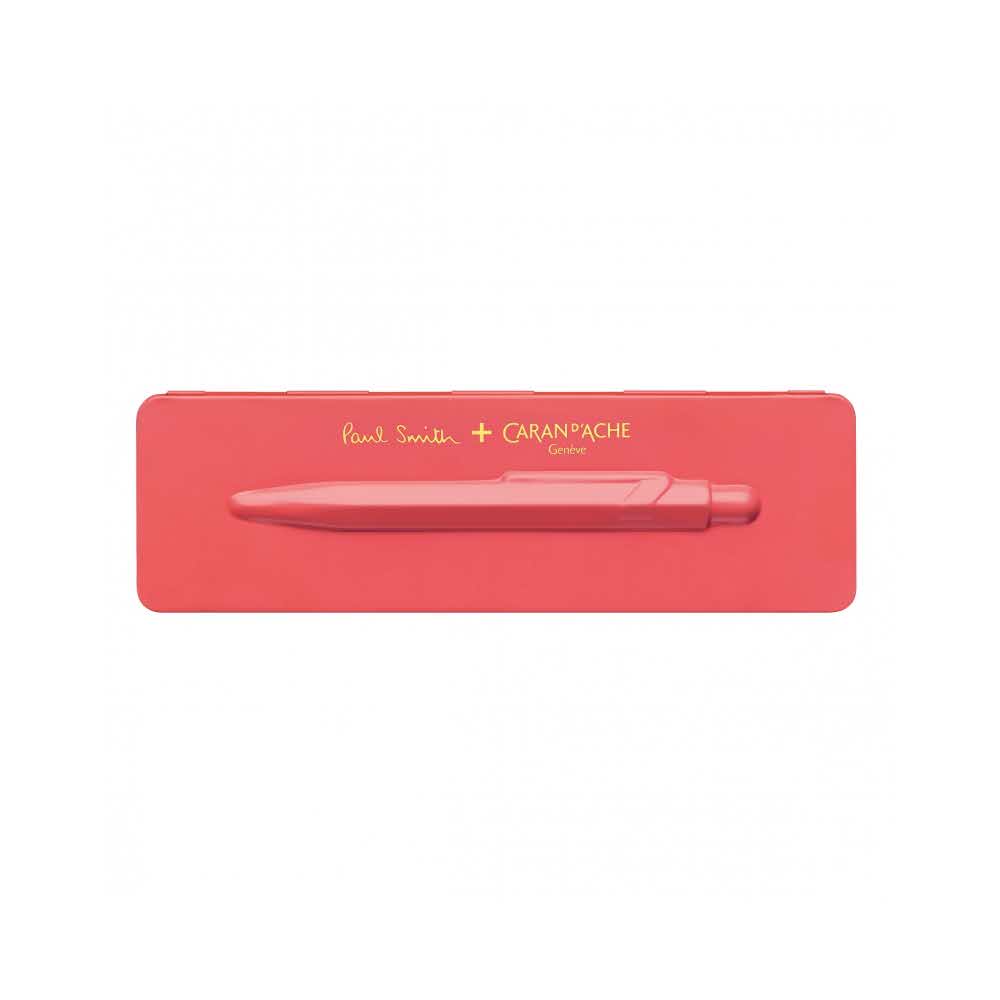pióro żelowe 4 alibiuro.pl Długopis CARAN D Inch ACHE 849 Paul Smith 3 Coral Pink M w pudełku koralowy 43