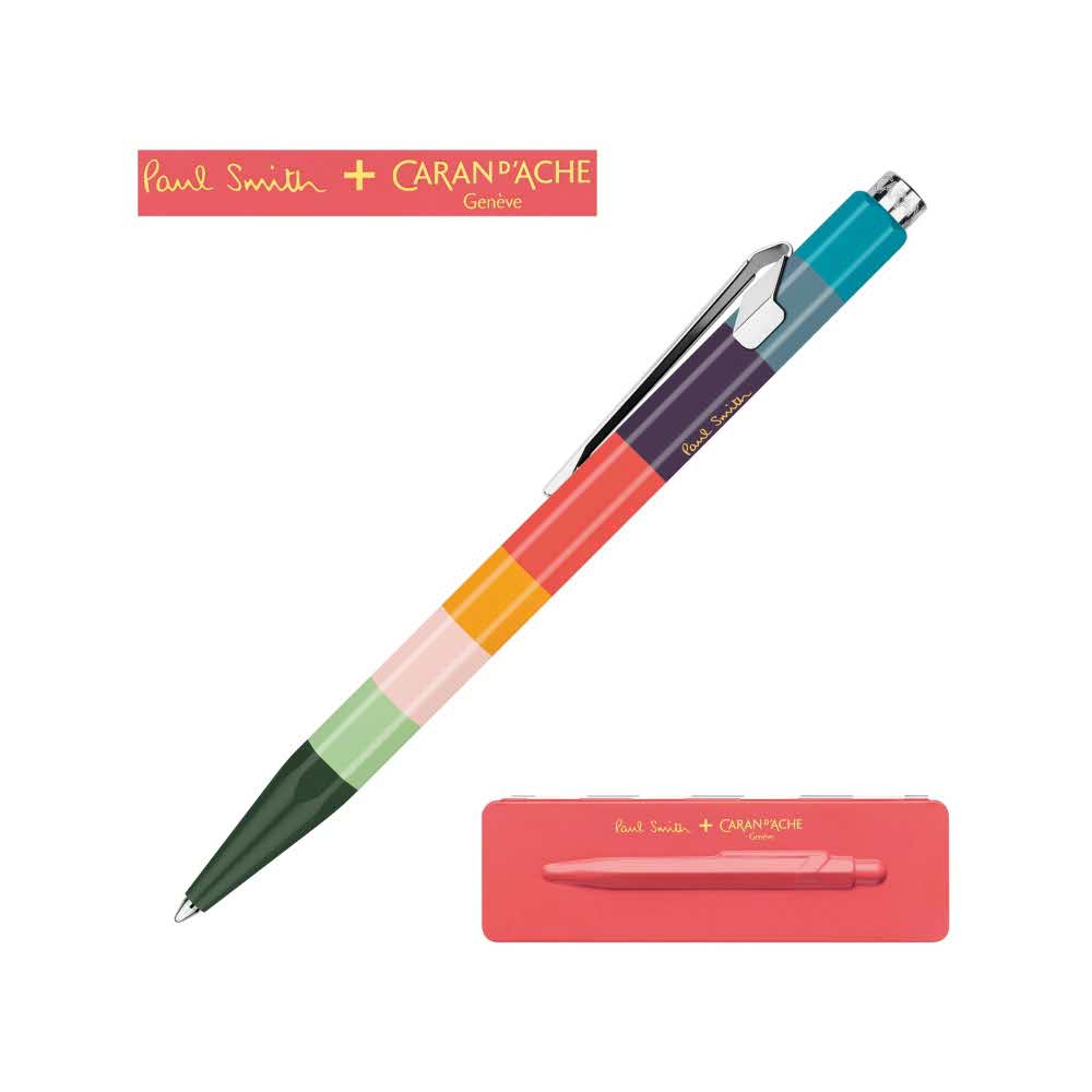 pióro żelowe 4 alibiuro.pl Długopis CARAN D Inch ACHE 849 Paul Smith 3 Coral Pink M w pudełku koralowy 74