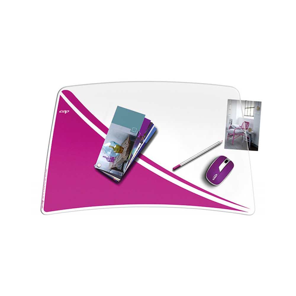 podkładki ergonomiczne 4 alibiuro.pl Podkładka na biurko CEPPro Gloss różowa 87