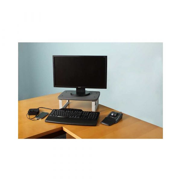podstawki ergonomiczne pod monitory 4 alibiuro.pl Podstawa pod monitor KENSINGTON SmartFit 400x300x105mm czarna 82