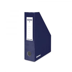 pojemnik na dokumenty 4 alibiuro.pl Pojemnik na dokumenty DONAU karton ścięty A4 80mm lakierowany granatowy 45