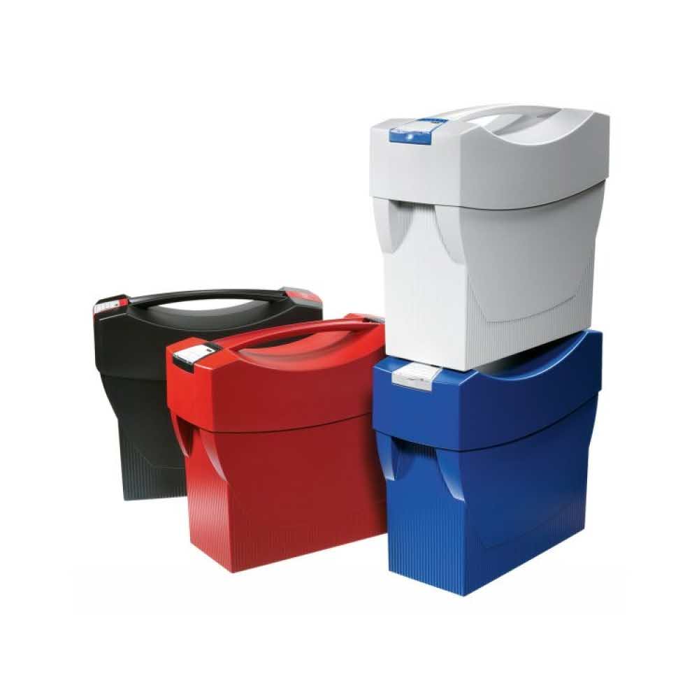 pojemnik na dokumenty 4 alibiuro.pl Pojemnik na teczki zawieszkowe HAN Swing Plus polistyren A4 z wiekiem niebieski 3