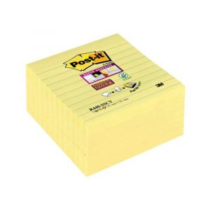 post ity 4 alibiuro.pl Karteczki samoprzylepne POST IT Super Sticky Z Notes XL w linię R440 SSCY 101x101mm 5x90 kart. żółte 36