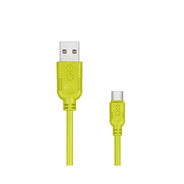przedłużacz USB 4 alibiuro.pl Uniwersalny kabel USB 2.0 do USB C EXC Whippy 2m limonkowy 64