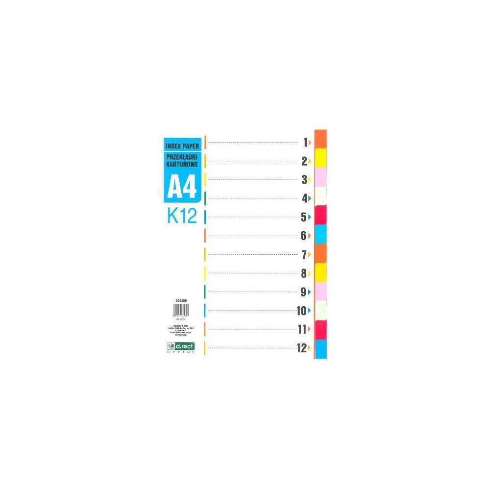 przekładka do segregatora 1 alibiuro.pl Przekładki kartonowe 1 12 9399 D.RECT 61