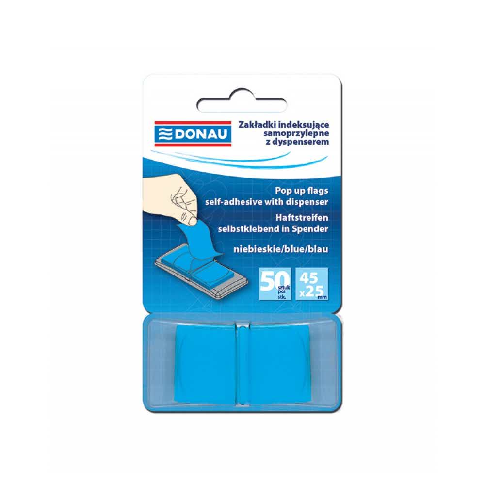 przekładka do segregatora 4 alibiuro.pl Zakładki indeksujące DONAU PP 25x45mm 1x50 kart. niebieskie 5