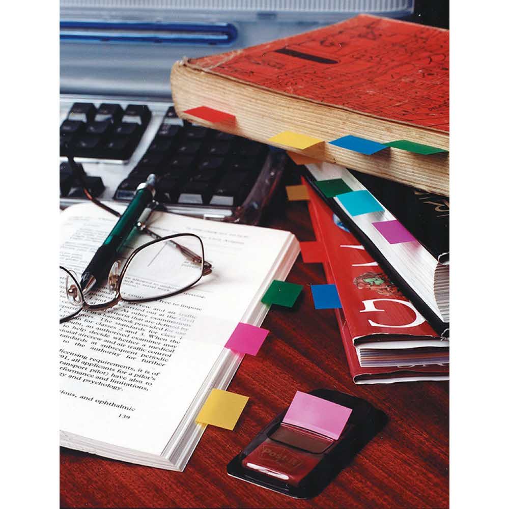 przekładki kartonowe 4 alibiuro.pl Zakładki indeksujące POST IT 680 3 PP 25x43mm 50 kart. zielone 50