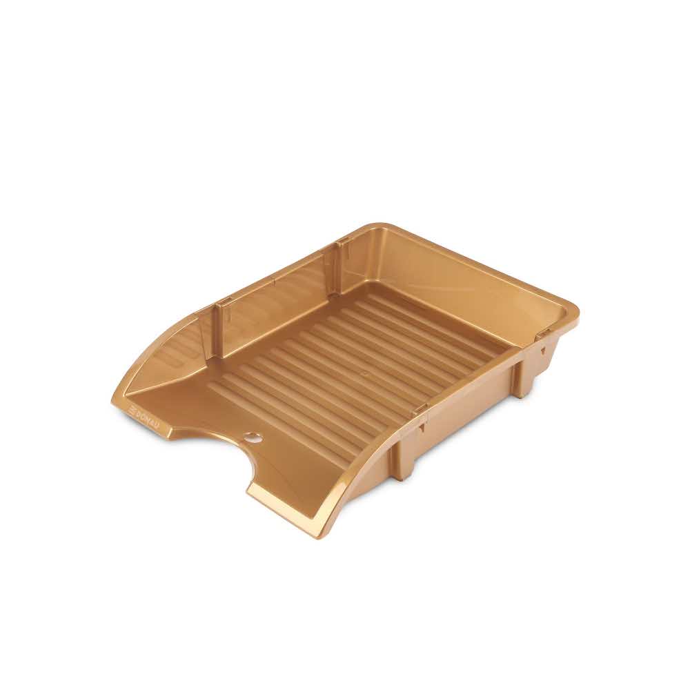 przybornik na biurko 4 alibiuro.pl Szufladka na biurko DONAU niełamliwa PP A4 złoty 24