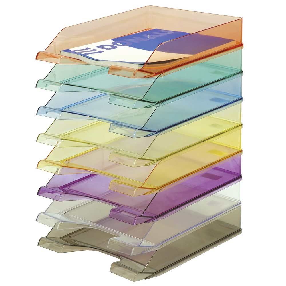 przybornik na biurko 4 alibiuro.pl Szufladka na biurko DONAU polistyren A4 standard fioletowa 88