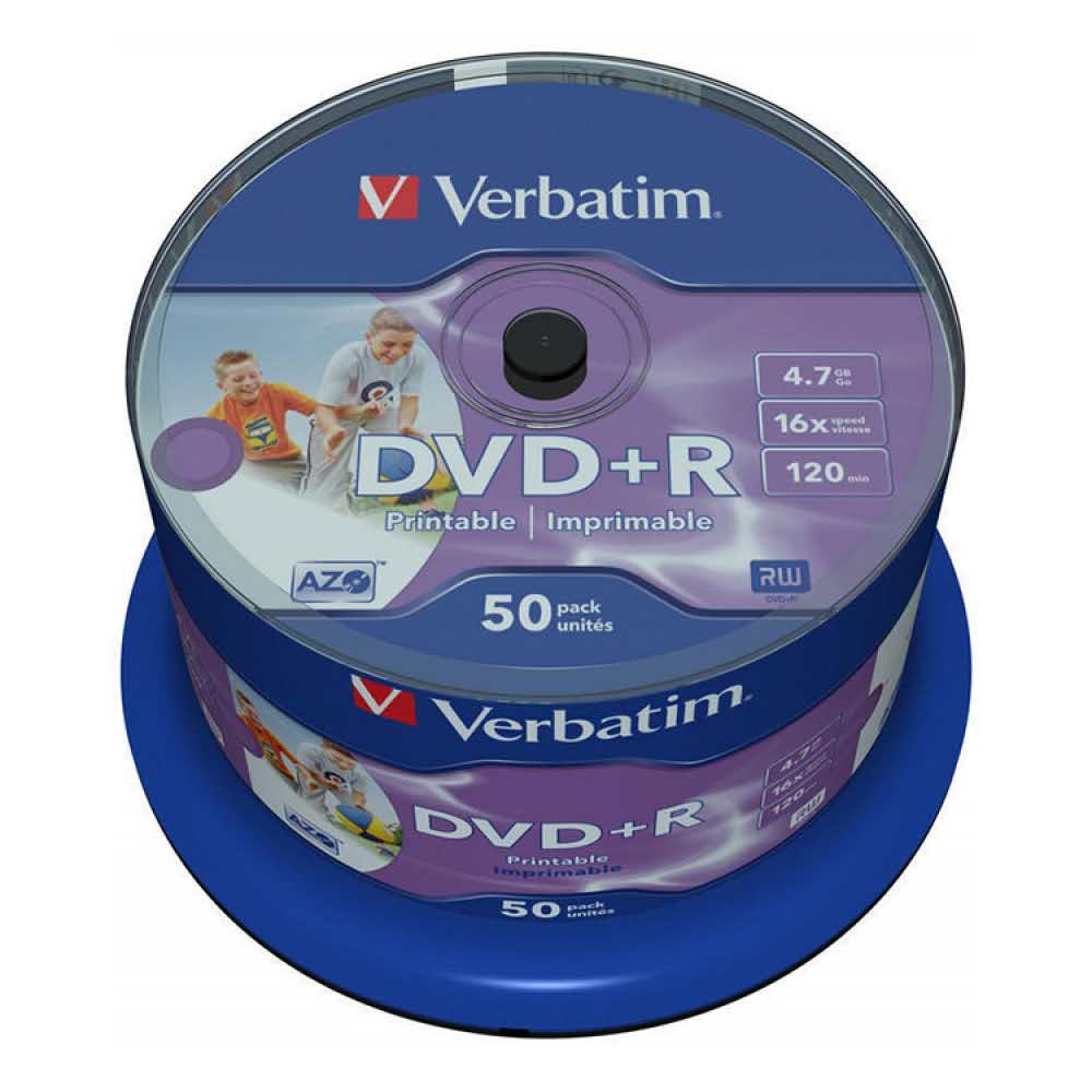 płyta blu ray 4 alibiuro.pl Płyta DVD R VERBATIM AZO 4 7GB prędkość 16x cake 50szt. do nadruku 83