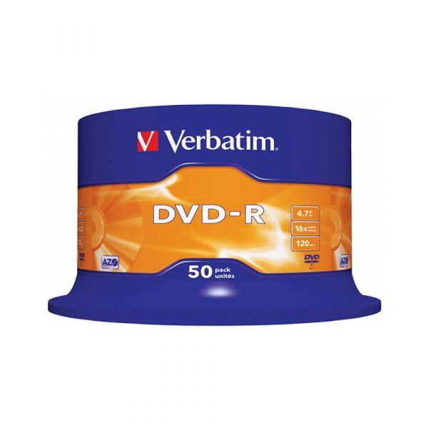 płyty dvd 4 alibiuro.pl Płyta DVD R VERBATIM AZO 4 7GB prędkość 16x cake 50szt. srebrny mat 10