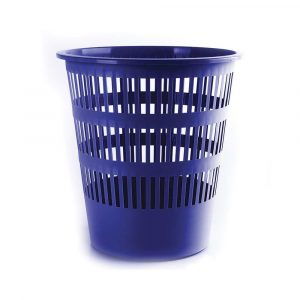 środki czystości i higiena 4 alibiuro.pl Kosz na śmieci DONAU ażurowy 12l niebieski 12