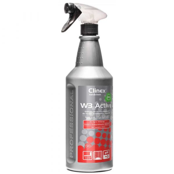 środki czystości i higiena 4 alibiuro.pl Preparat CLINEX W3 Active BIO 1L do mycia sanitariatów i łazienek 45