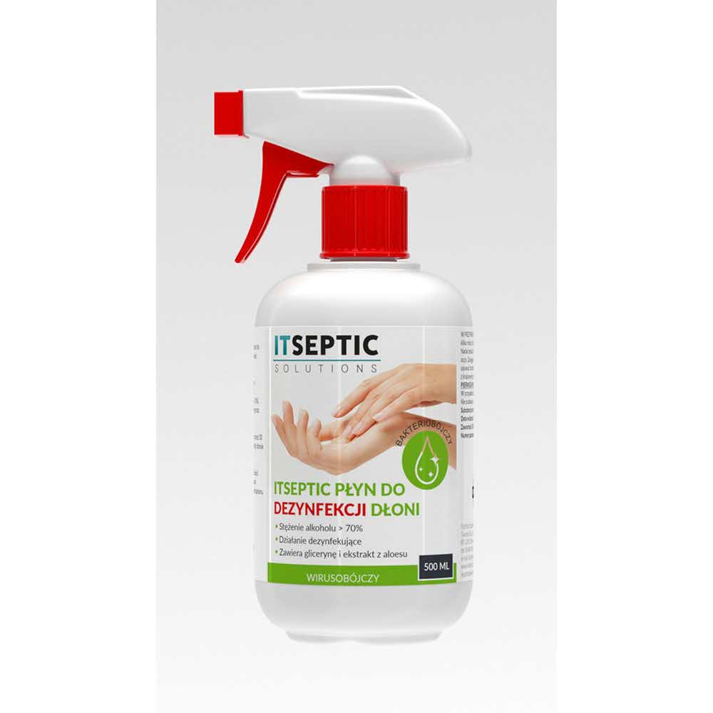 środki czystości i higiena 4 alibiuro.pl Płyn do dezynfekcji dłoni ITSEPTIC 500ml 3