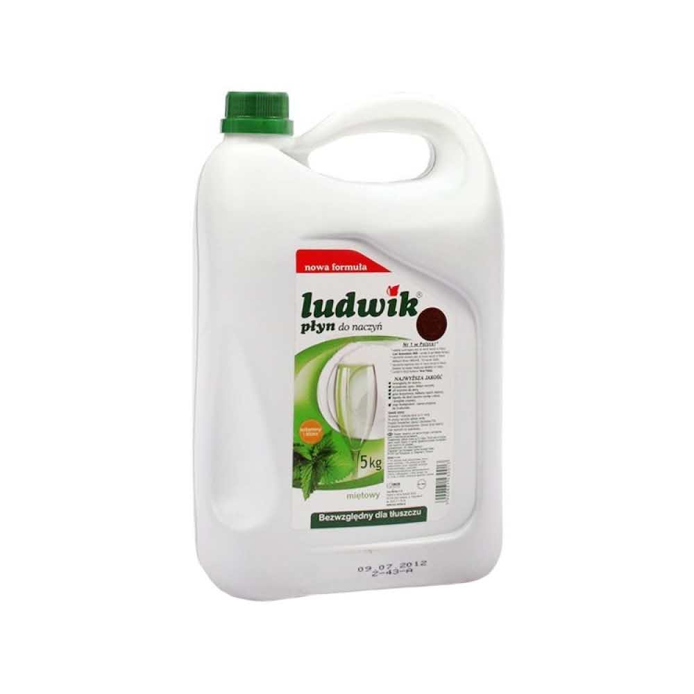 środki czystości i higiena 4 alibiuro.pl Płyn do mycia naczyń LUDWIK Mięta 5l 79