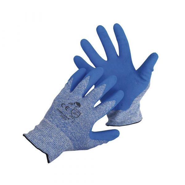 rękawice montażowe 4 alibiuro.pl Rękawice Modularis montażowe nylon nitryl rozm. 7 niebieskie 9