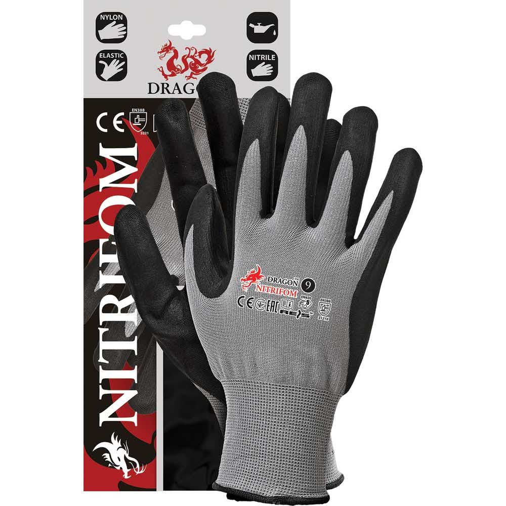 rękawice powlekane 2 alibiuro.pl RĘKAWICE OCHRONNE NITRIFOM10 38