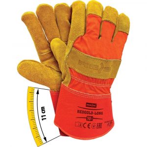 rękawice wzmacniane 2 alibiuro.pl RĘKAWICE OCHRONNE REDGOLD LONG 45