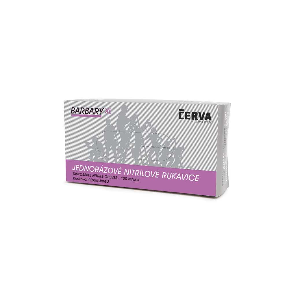 rękawiczki ochronne 4 alibiuro.pl Rękawice Barbary jednorazowe nitryl pudr. rozm. 10 niebieskie 100szt. 17