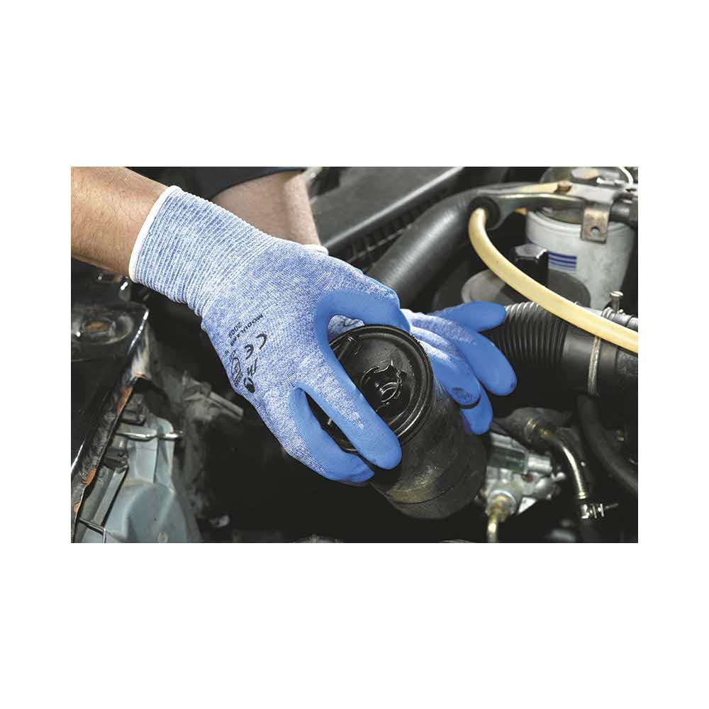 rękawiczki ochronne 4 alibiuro.pl Rękawice Modularis montażowe nylon nitryl rozm. 10 niebieskie 77