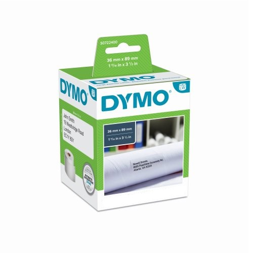 S0722400 Etykiety Dymo duże 89 x 36 mm 99012 pakowane pojedynczo