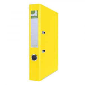 segregator panorama 4 alibiuro.pl Segregator Q CONNECT Hero z szyną PP A4 55mm żółty 73