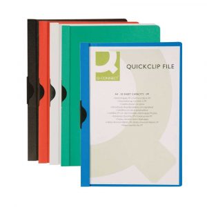 skoroszyty 4 alibiuro.pl Skoroszyt Q CONNECT z metalowym klipsem PP A4 200 350mikr. czerwony 13