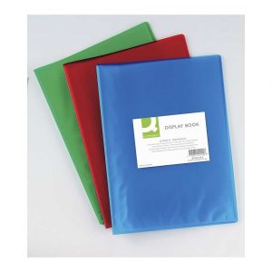 skoroszyty 4 alibiuro.pl Teczka ofertowa Q CONNECT PP A4 380mikr. 20 koszulek transparentna niebieska 66