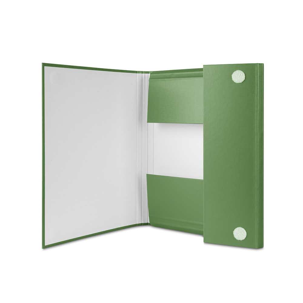 skoroszyty 4 alibiuro.pl Teczka z rzepem DONAU PP A4 3 5cm 3 skrz. zielona 66