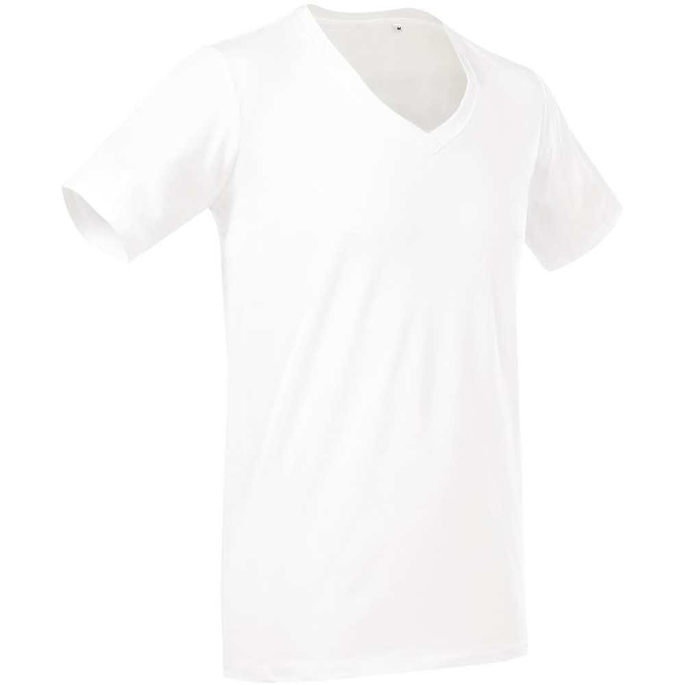 sprzęt biurowy 2 alibiuro.pl T SHIRT MĘSKI V NECK Z GŁĘBOKIM DEKOLTEM SST9690_WHIL 34
