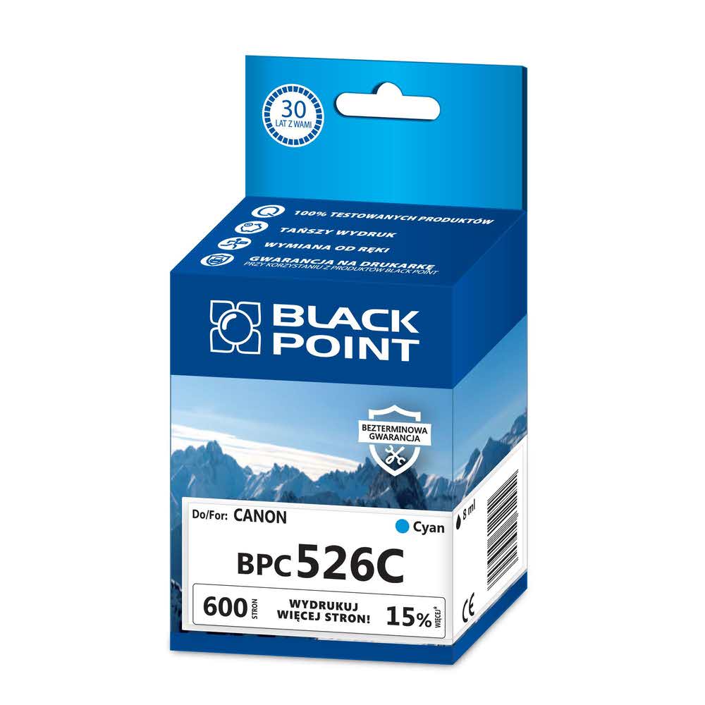 sprzęt biurowy 3 alibiuro.pl BPC526C Ink Tusz BP Canon CLI 526C BlackPoint BPC526C SGCCLI526BKC 99