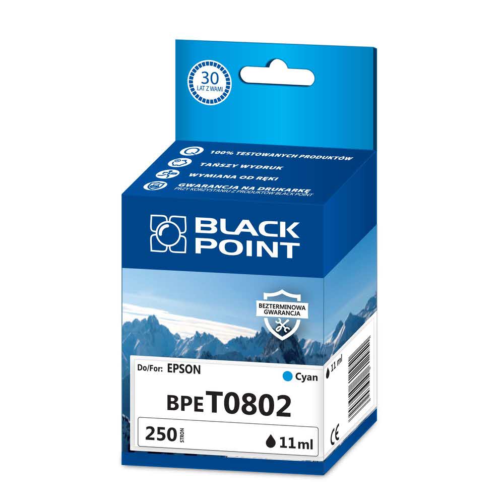 sprzęt biurowy 3 alibiuro.pl BPET0802 Ink Tusz BP Epson BLIS BlackPoint BPET0802 SGE0802BKC 24