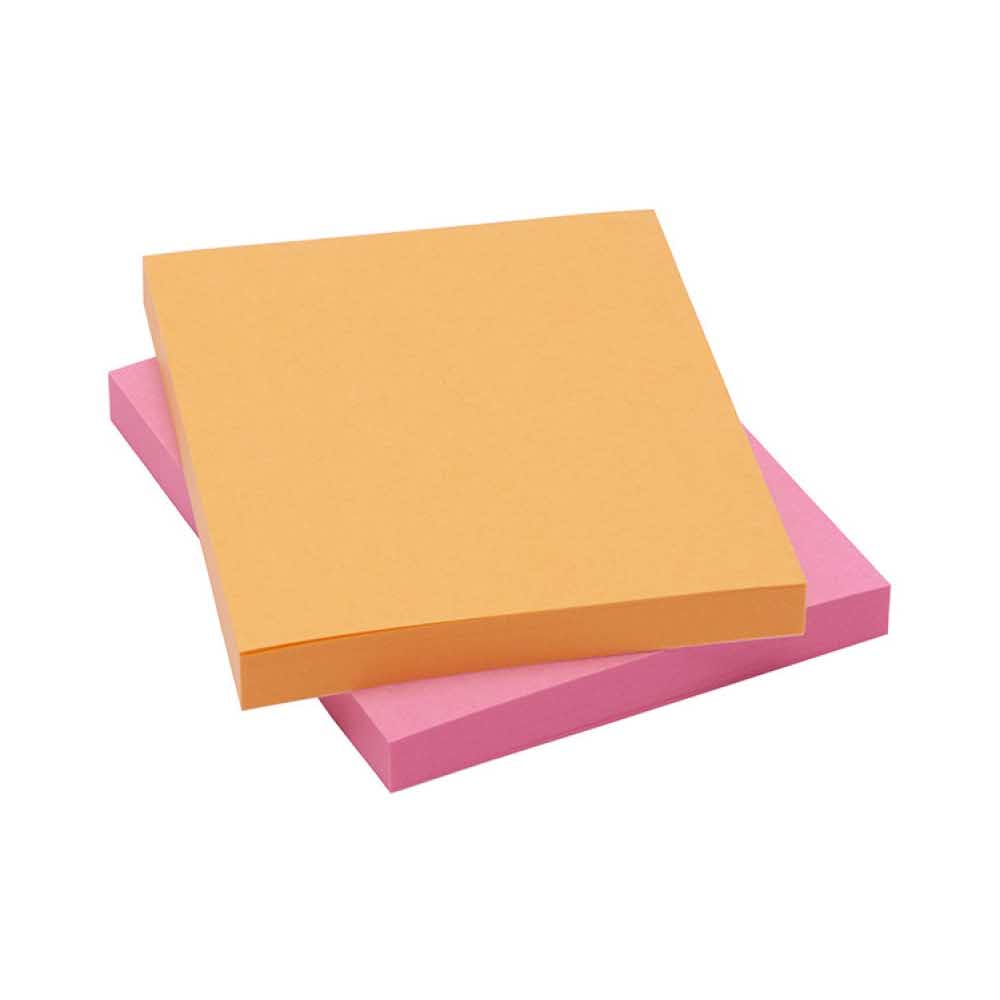 sprzęt biurowy 4 alibiuro.pl Bloczek samoprzylepny POST IT 6720 PO 76x63 5mm 2x75 kart. zawieszka pomarańczowo różowy 71