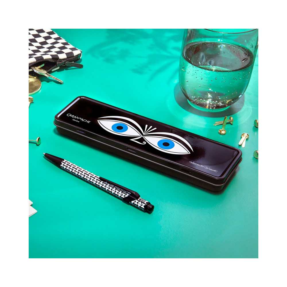 sprzęt biurowy 4 alibiuro.pl Długopis CARAN D Inch ACHE 849 Alexander Girard Black M w pudełku czarny 96