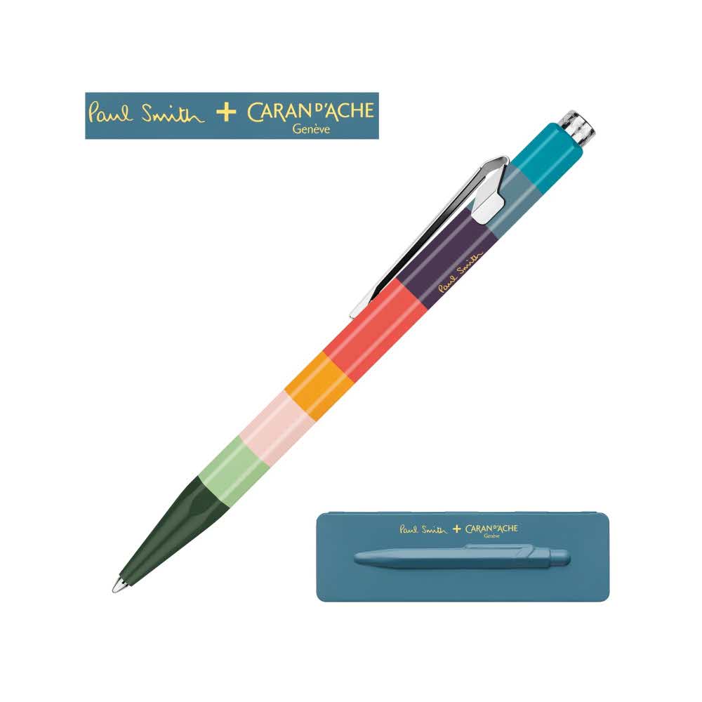 sprzęt biurowy 4 alibiuro.pl Długopis CARAN D Inch ACHE 849 Paul Smith 3 Petrol Blue M w pudełku niebieski 98