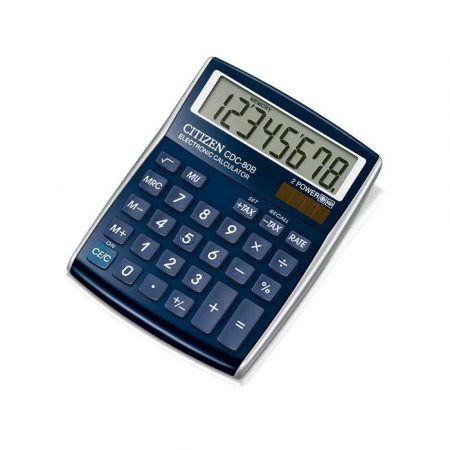 sprzęt biurowy 4 alibiuro.pl Kalkulator biurowy CITIZEN CDC 80WB 8 cyfrowy 135x105mm niebieski 85